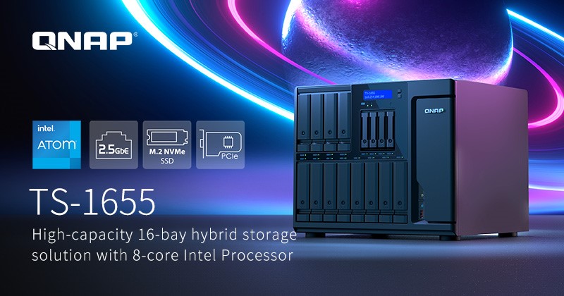 QNAP TS-1655 mit 8-Core Intel Prozessor